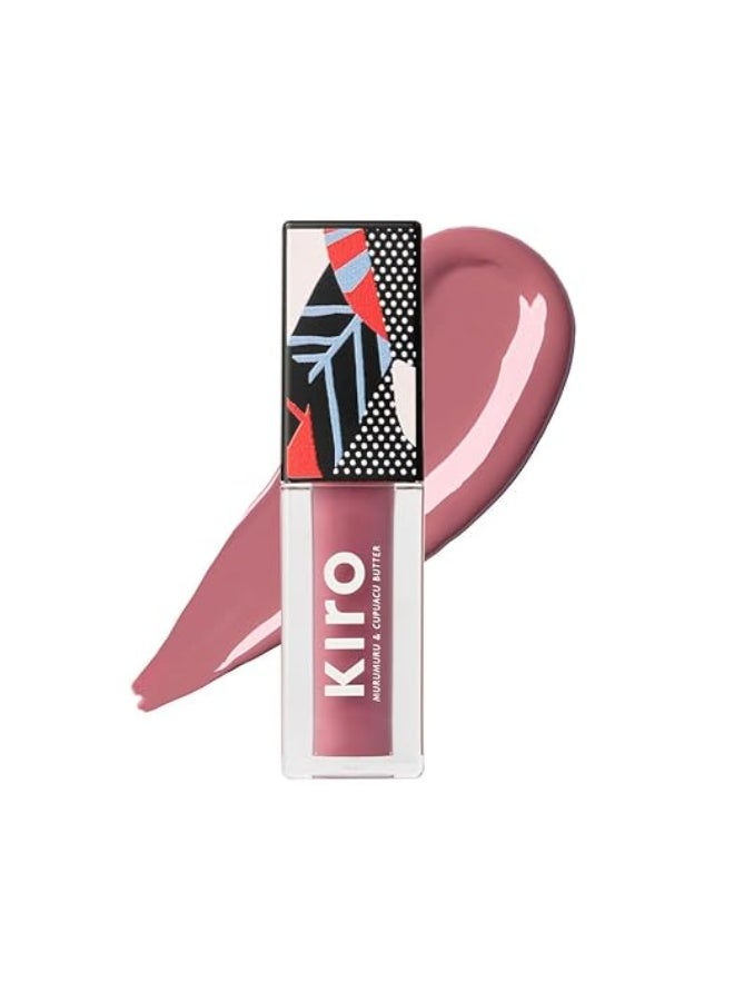 Kiro Glossfinity Crème Gloss - Smoked Plum, 5ml | High-Shine Nude Lip Gloss | Hydrating, Non-Sticky Formula | Enriched with Murumuru & Cupuacu Butters | 8 Shades for Every Indian Skin Tone - Image 1